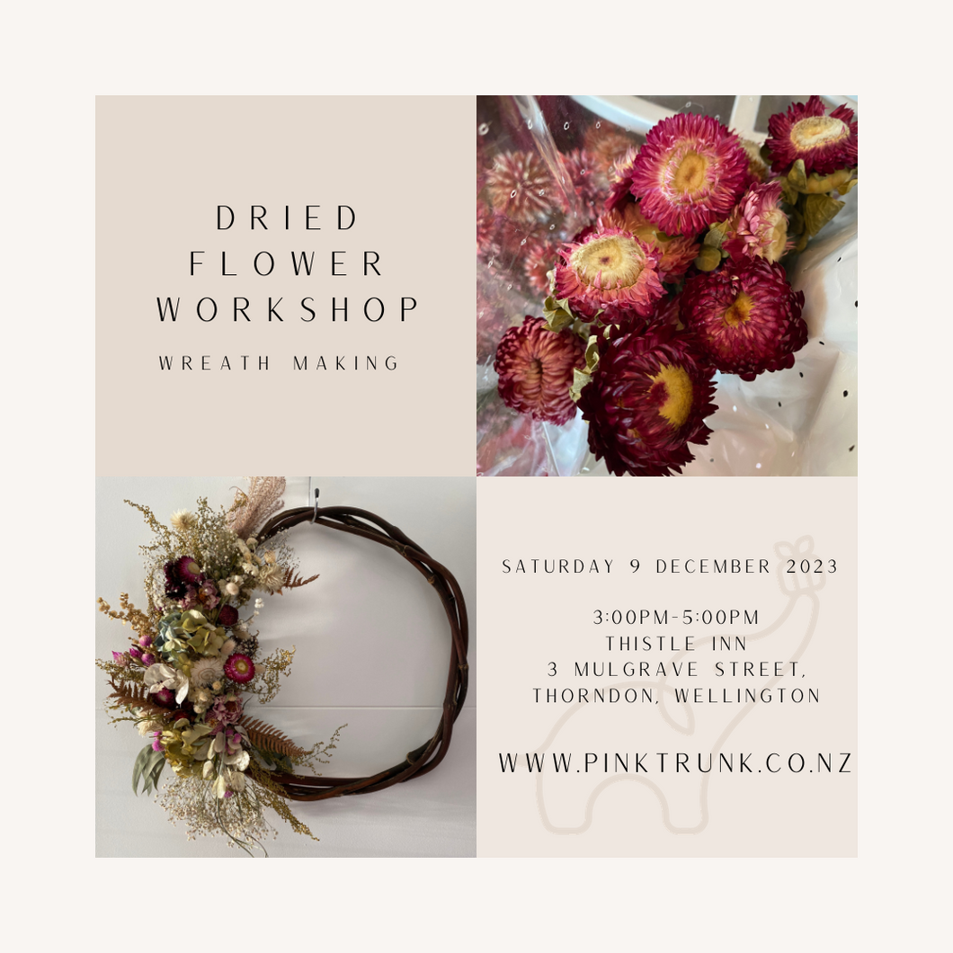 Workshop - Dried Flower Wreath