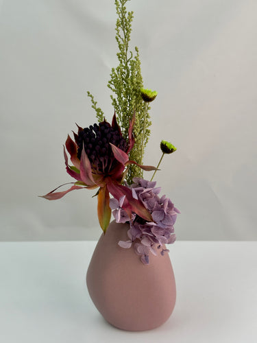 Mini dried flower arrangement by Pink Trunk