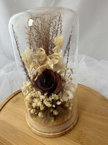 Dried flower dome by Pink Trunk