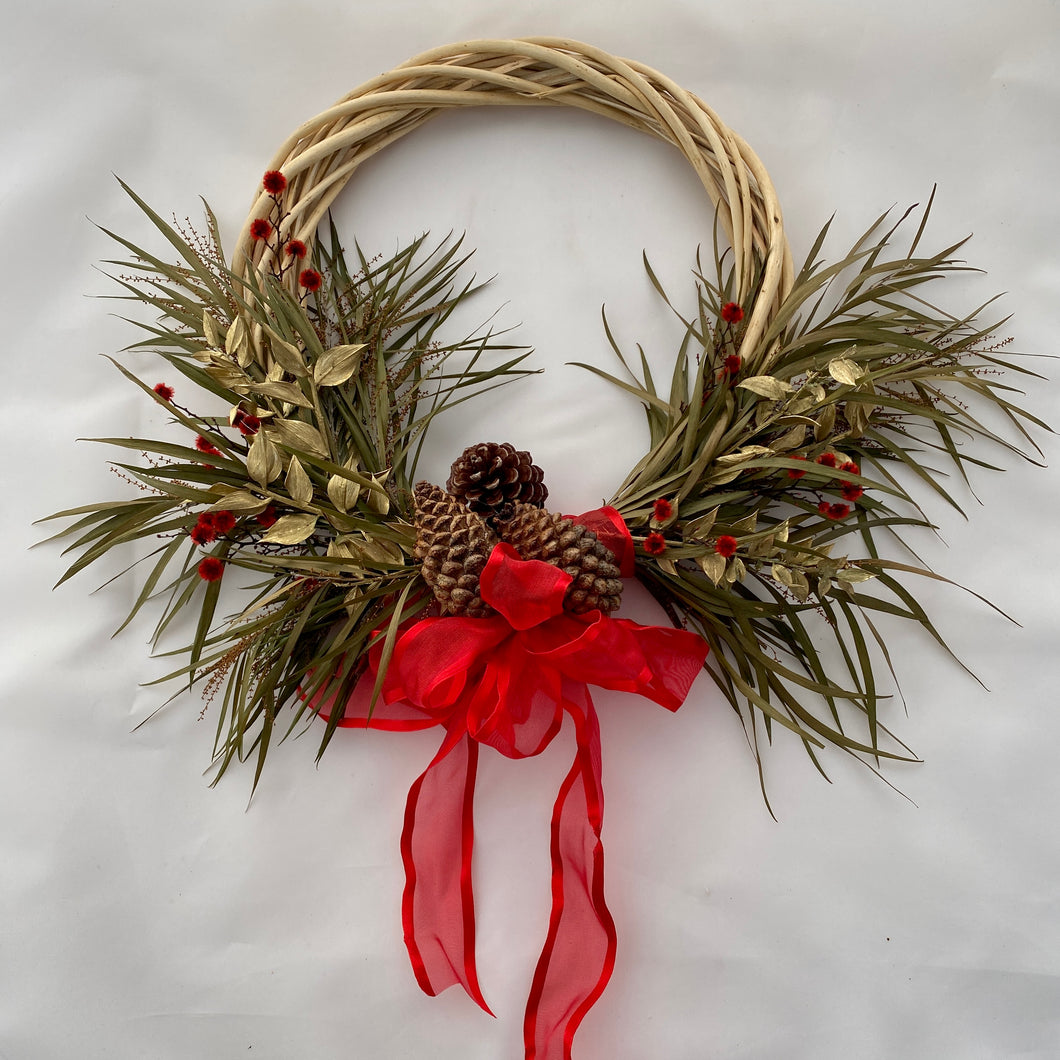 Wreath - Christmas Rattan