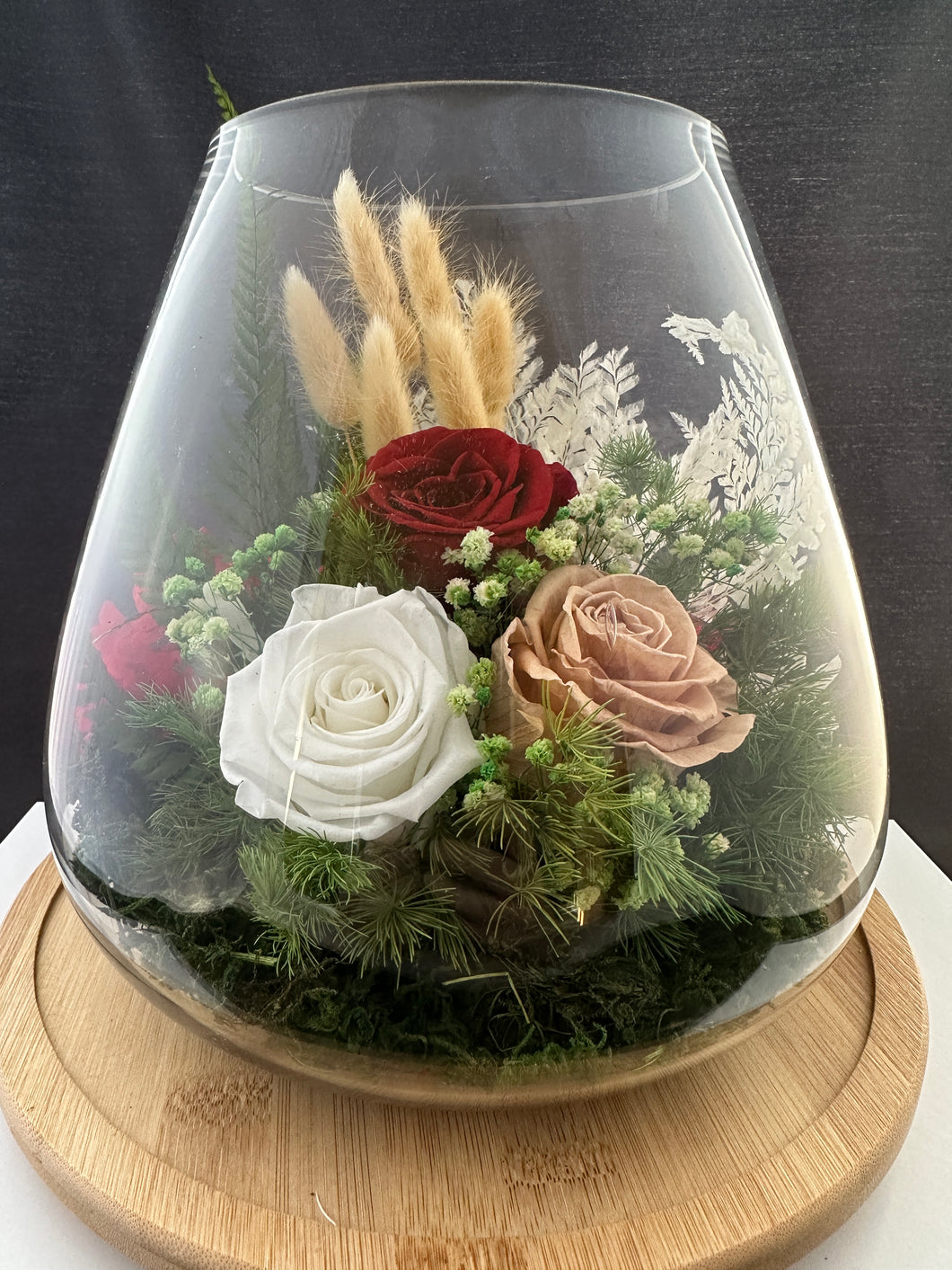 Dried Flower Terrarium - Romance